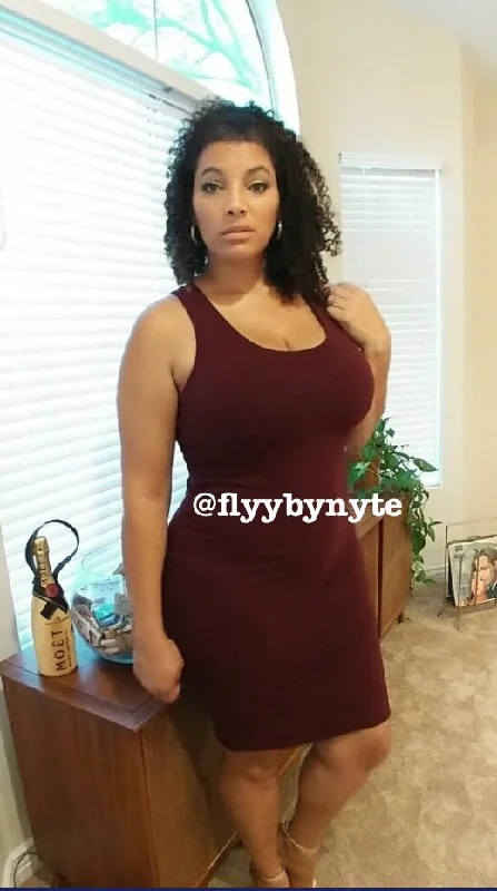 Plus Size Tank Mini in Plum