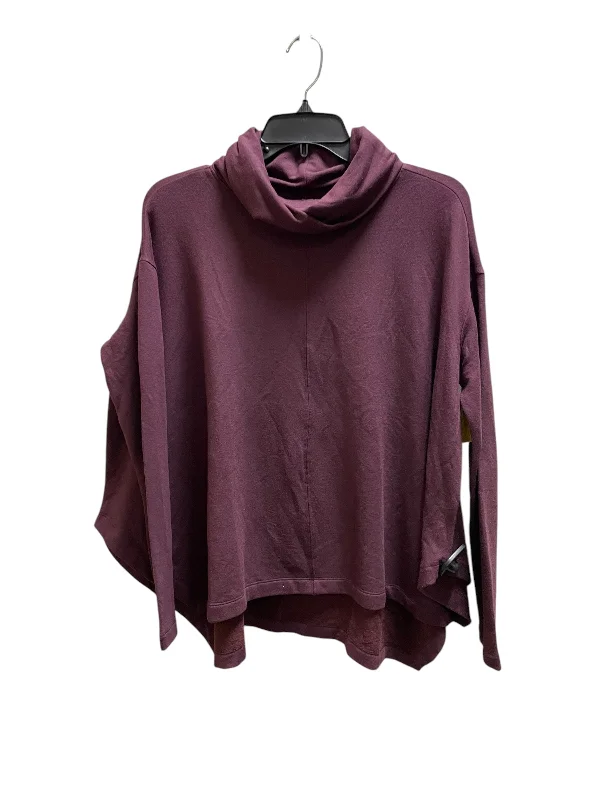 Top Long Sleeve By Athleta In Maroon, Size: Xs