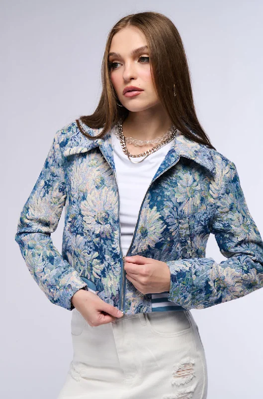 CLOUD NINE BROCADE BOMBER