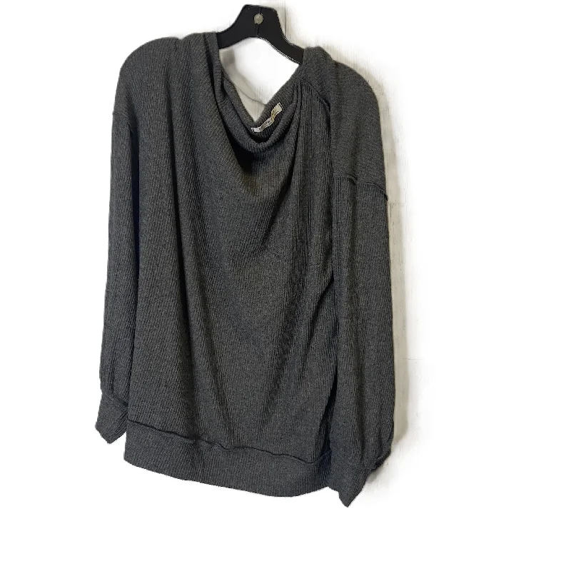 Top Long Sleeve By Free People In Grey, Size: L