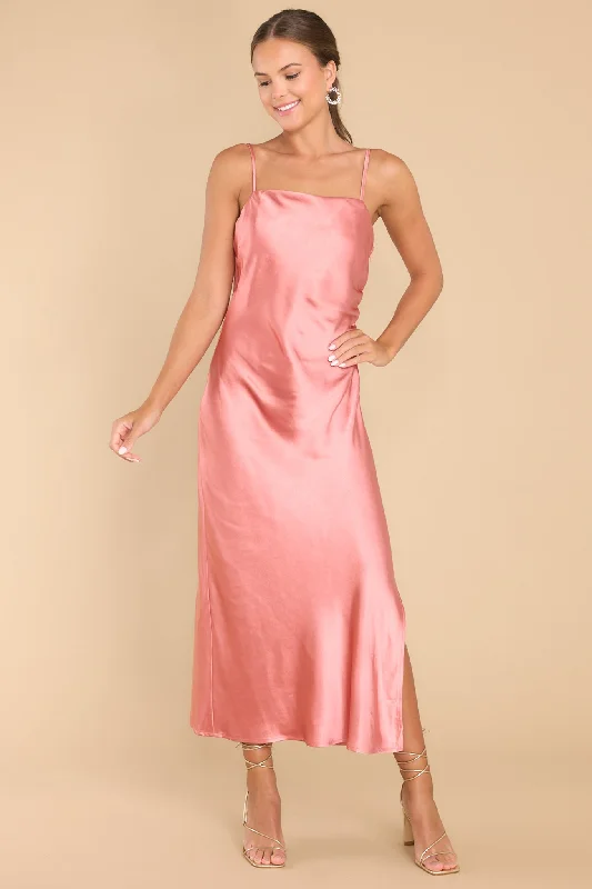 Special Treatment Pink Midi Dress