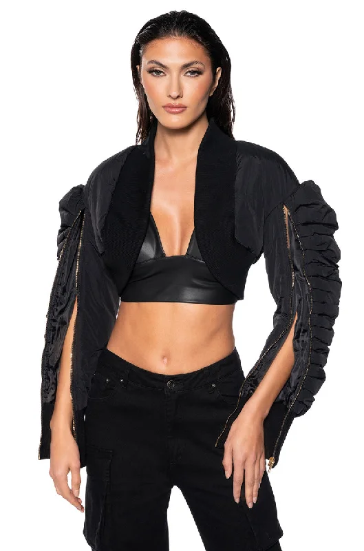 WOLF HEAD BOLERO BOMBER