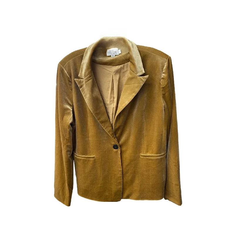 Blazer By Molly Bracken In Gold, Size: Xl