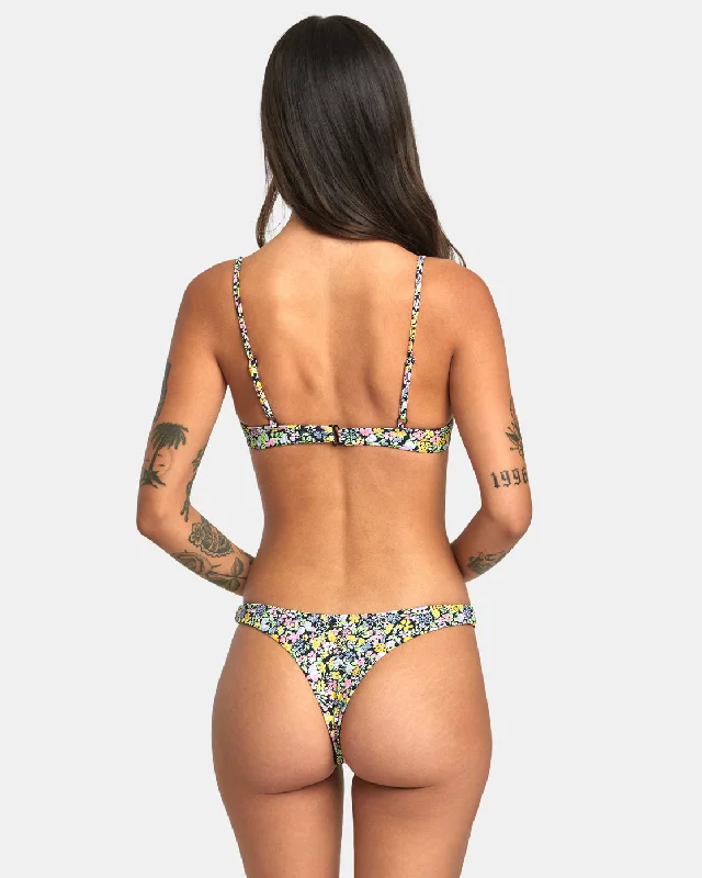 Flower Field Ultra Skimpy Bikini Bottoms - Multi