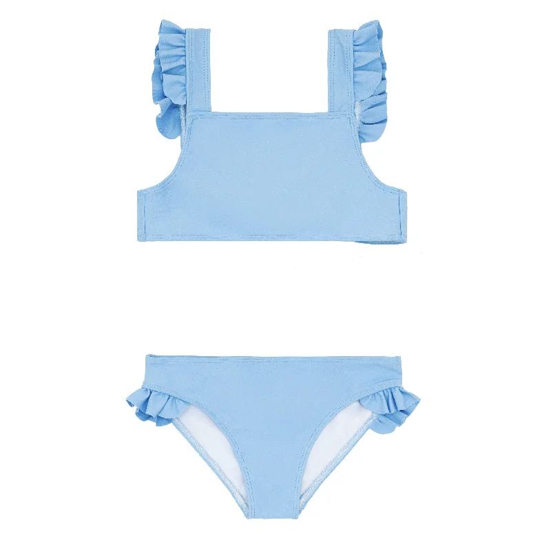 girls peri blue tie back bikini