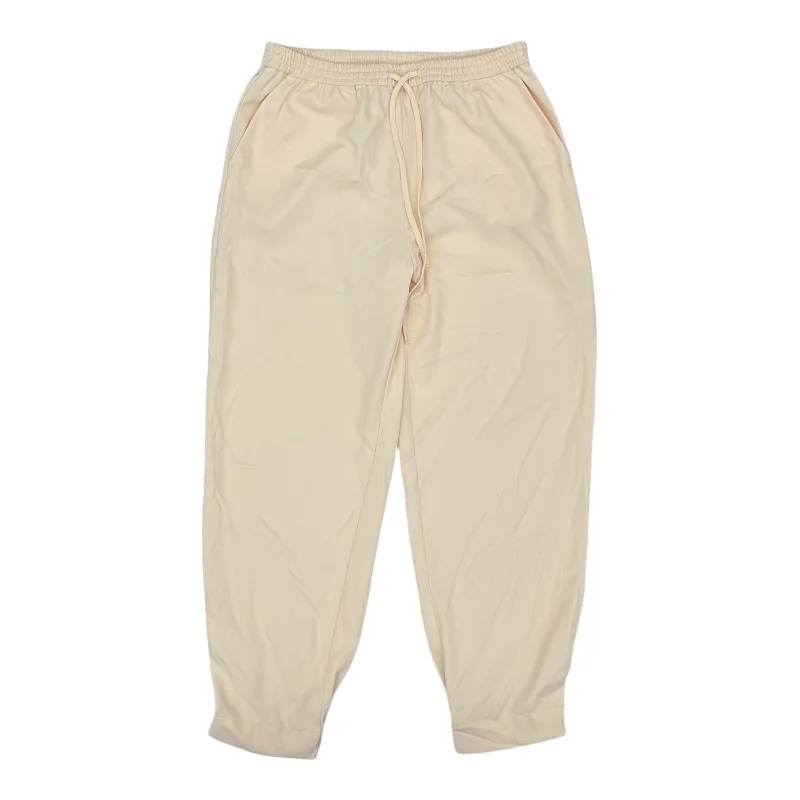 CREAM PANTS JOGGERS by CMB Size:M