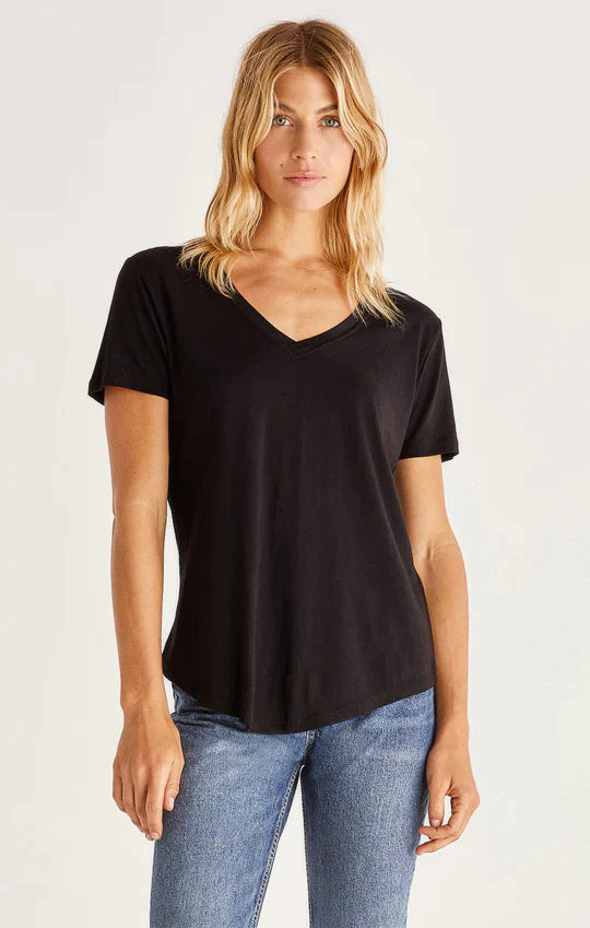 Z Supply Black Kasey Modal Tee