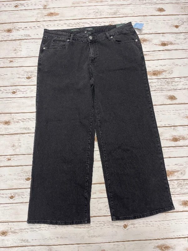 Jeans Boyfriend By Wild Fable In Black Denim, Size: 16