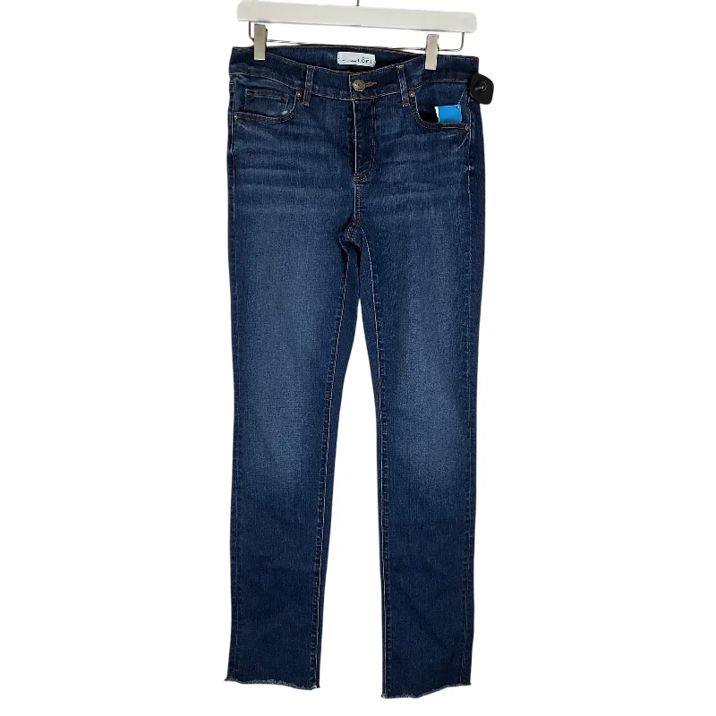 Jeans Skinny By Loft In Blue Denim, Size: 6