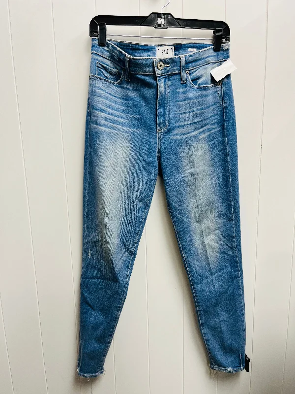 Jeans Skinny By Paige In Blue Denim, Size: 6