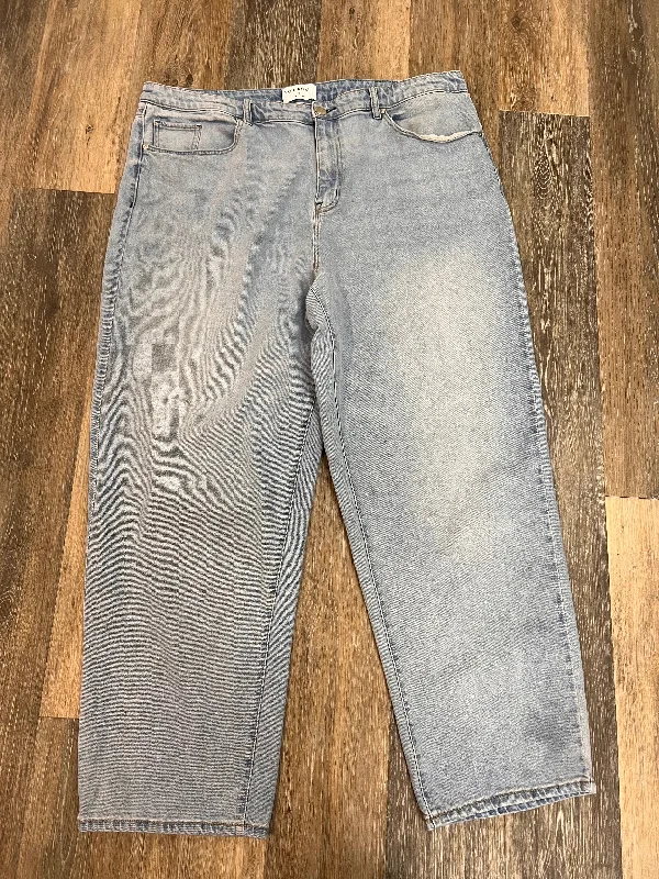 Jeans Straight By Lane Bryant In Blue Denim, Size: 18