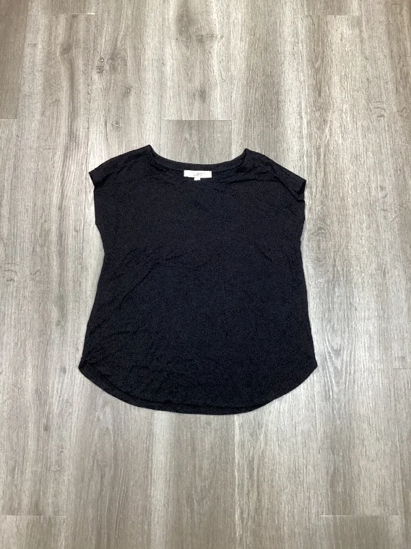 Top Short Sleeve Basic By Loft In Black, Size: S