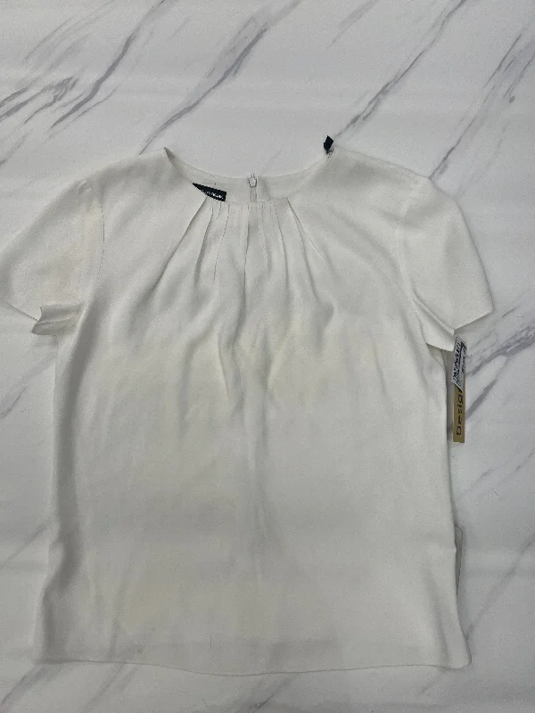 Top Short Sleeve By Emporio Armani In White, Size: S