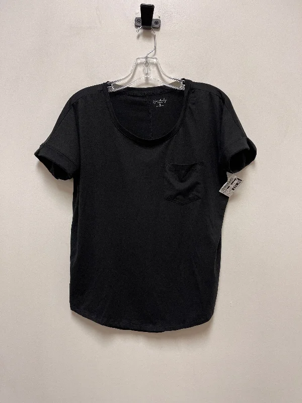 Top Short Sleeve By Wonderly In Black, Size: S