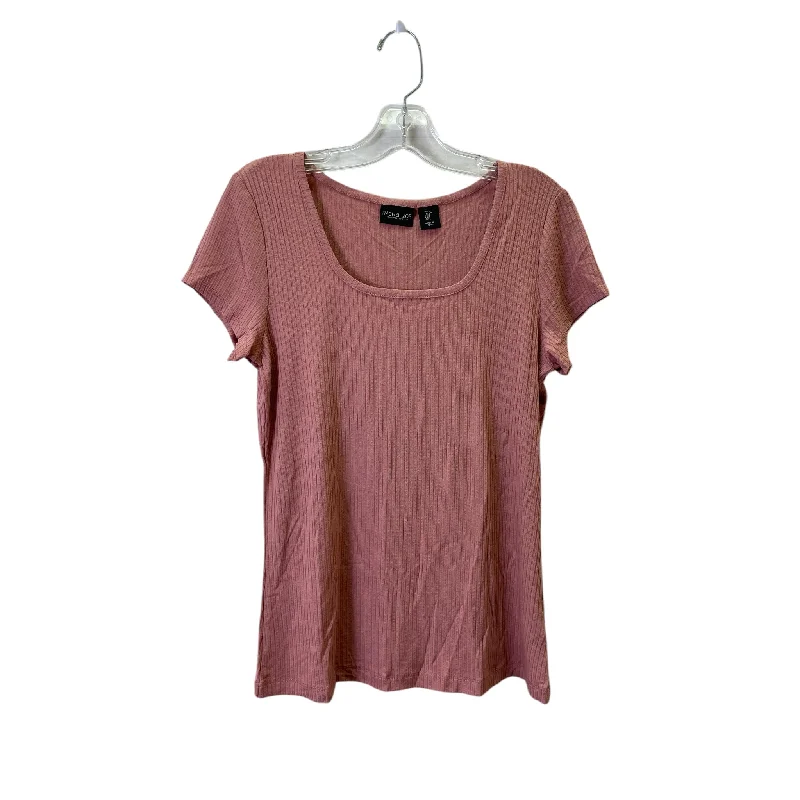 Top Ss Basic By Rachel Zoe In Pink, Size:L